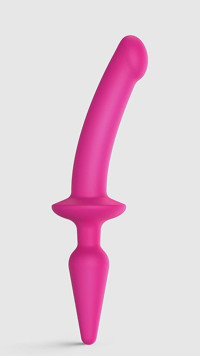 2-IN-1 DILDO & BUTT Pink Small product