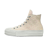 Converse Custom Chuck Taylor All Star Lift Platform Glitter By You - White - One Size product