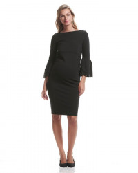 Myra Ruffle Sleeve Maternity Dress product