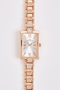 Rectangle Shaped Face Metallic Watch product