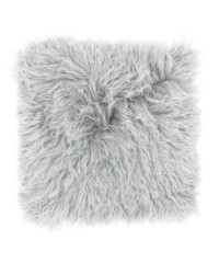 Paoletti Mongolian Wool Cushion - Grey - Size 40 cm x 40 cm product