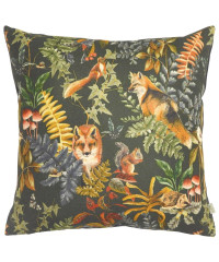 Evans Lichfield Forest Fox Repeat Feather Filled Cushion - Grey - One Size product