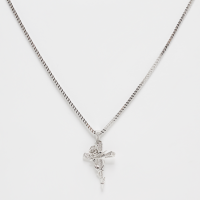 Rose Thorned Cross Necklace 1.9'' product