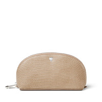 Aspinal of London®  Small Cosmetic Case in Latte Lizard product