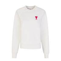 AMI Natural White De Coeur Sweatshirt - Size 6 product