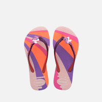 Havaianas Girls' Slim Glitter II Flip Flops - Candy Pink - UK 11-12 Kids product