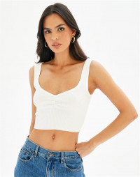 Sweetheart Ruched Cropped Tank product