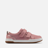 Clarks Kids' Fawn Solo Trainers - Light Pink Lea - UK 1 Kids product