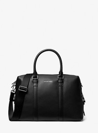 MK Hudson Medium Pebbled Leather Duffel Bag - Black - Michael Kors product