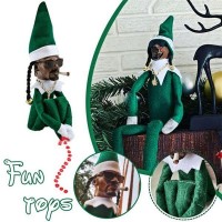 Snoop on the Stoop Christmas Elf Doll Spy on A Bent Toys Xmas New Year Festival Party Decor 1018 product