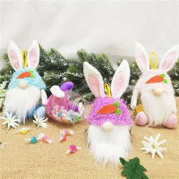 Party Supplies Easter Faceless Rabbit Candy Jar 2021 Creative Bunny Storage Holder Kids Egg Candy Gifts product
