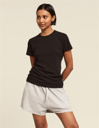 Women's Ribbed Crew Neck T-Shirt product
