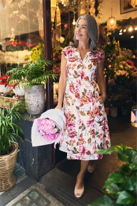 Floral Cotton Jacquard Dress product