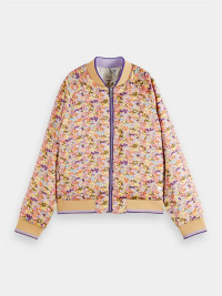 Printed reversible padded bomber jacket, S product
