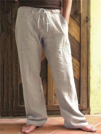 Men's Cotton Linen Casual Loose Pants product