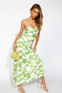 Floating Mind Maxi Dress Green product