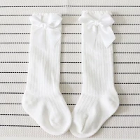 Sweet Solid Bow Decor Socks for Baby and Toddler Girl product