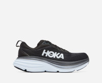 HOKA Women's Bondi 8 Running Shoes in Black/White, Size 3.5 product