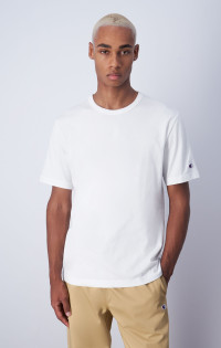 Blanc T-shirt minimaliste à logo écusson C product