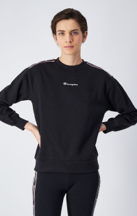 Sweatshirt aus leichtem Fleece mit Bandeinsatz product
