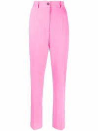 Pantaloni sartoriali rosa a vita alta product