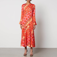 Never Fully Dressed Cassidy Eliza Printed Crepe de Chine Dress product