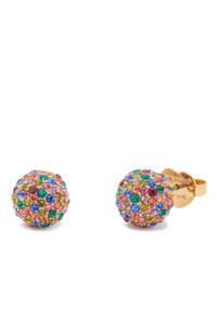 Kate Spade New York Gold Multi Colour Disco Ball Studs - Gold product