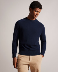 Men's Pure Cashmere Jumper in Blue, Glant product
