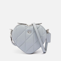 Coach Heart Quilted Leather Cross Body Bag - Grey Blue product