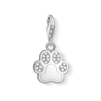 THOMAS SABO Sterling Silver Pave Paw Print Charm product