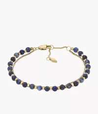 Fossil Femmes Bracelet de perles All Stacked Up en lapis-lazuli  bleu product
