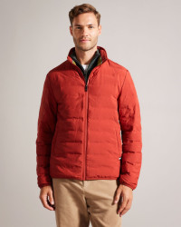 Men's Slim Quilt Puffer Jacket in Dark Orange, Tucson product