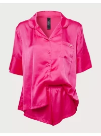 Bluebella Alma Luxury Satin Short Pyjama Set Pyjamas Fuchsia Pink product