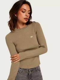 Levi's - Stickade tröjor - Neutrals - Crew Rib Sweater - Tröjor - Knitted sweaters product