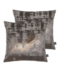 Prestigious Textiles Aphrodite Cushions (Twin Pack) - Bronze - Size 50 cm x 50 cm product