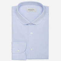 Camicia disegni azzurro 100% puro cotone chevron, collo stile rotondo product