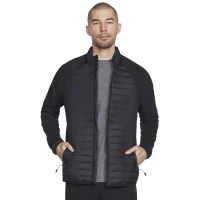 Skechers GO Shield Hybrid Jacket JA23-BLK, Męskie, Czarne, kurtki, poliester, rozmiar: M product