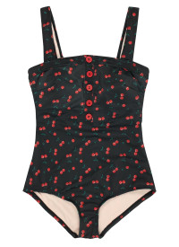 Cecile Cherry Print Square Neck Swimsuit - Extra Large (UK 20-22) product