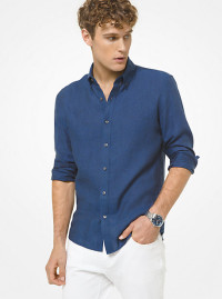 MK Camicia in lino - Notte (Blu) - Michael Kors product