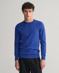 GANT Men Fine Cotton Crew Neck Sweater (XXXL) Blue product