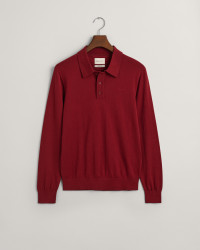 GANT Men Fine Cotton Polo Sweater (XL) Red product