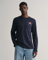 GANT Men Medium Archive Shield Long Sleeve T-Shirt (XXXL) Blue product