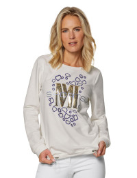 Sweatshirt femme MADELEINE crème/multicolore / blanc taille 42 product