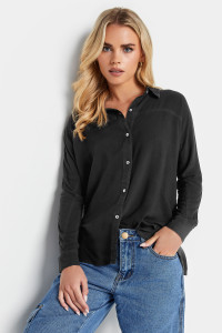 Pixiegirl Black Long Sleeve Shirt 14 Pixiegirl | Petite Women's Shirts product