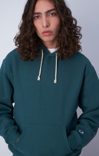 Vert Sweatshirt à capuche minimaliste Reverse Weave product