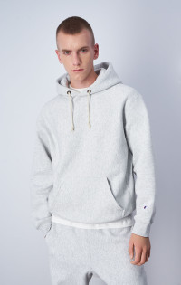 Gris Clair Sweatshirt à capuche minimaliste Reverse Weave product