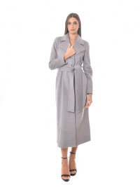 cappotto vestaglia lungo grigio in lana product