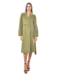 cappotto 3/4 in lana verde product