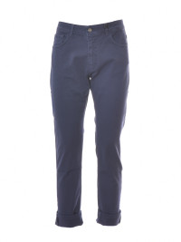 pantalone in cotone blu navy product