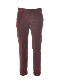 pantalone in velluto a coste bordeaux product